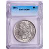 Image 1 : 1901 $1 Morgan Silver Dollar Coin ICG AU58