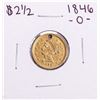 Image 1 : 1846-O $2 1/2 Liberty Head Quarter Eagle Gold Coin - Holed