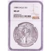 Image 1 : 1988 $1 American Silver Eagle Coin NGC MS69