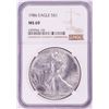 Image 1 : 1986 $1 American Silver Eagle Coin NGC MS69