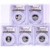 Image 1 : 2010-S Silver Proof National Parks Quarter (5) Coin Set PCGS PR69DCAM