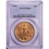 Image 1 : 1924 $20 St. Gaudens Double Eagle Gold Coin PCGS MS63