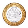 Image 2 : .999 Silver Rio Suite Hotel & Casino Las Vegas $10 Limited Edition Gaming Token