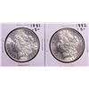 Image 1 : Lot of 1881-S & 1882-S $1 Morgan Silver Dollar Coins