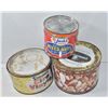 Image 1 : 3 VINTAGE TINS INCL SIMONIZ WAX STILL PART FULL
