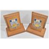 Image 1 : 2 VINTAGE WOODEN UNIVERSITY OF BC BOOKENDS