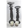 Image 1 : 2 DECORATIVE CANDLE HOLDERS