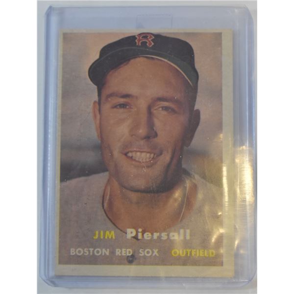 1957 TOPPS #75 JIM PIERSALL BOSTON RED SOX LN MT