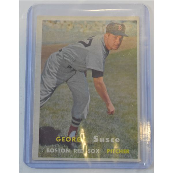 1957 TOPPS #229 GEORGE SUSCE BOSTON RED SOX LN MT