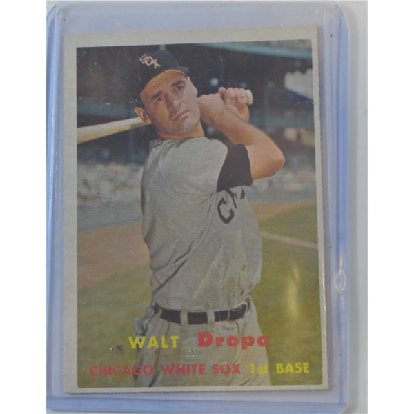 1957 TOPPS #257 WALT DROPO CHICAGO WHITE SOX LN MT