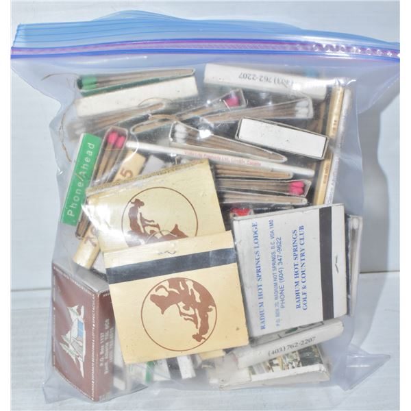 BAG OF VINTAGE MATCHES, MOST FULL