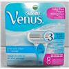 Image 1 : NEW GILLETTE VENUS 3 BLADE REFILLS - 8 CARTRIDGES