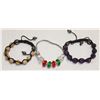 Image 1 : LOT OF 3 BEADED BRACELETS