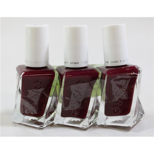 3PK ESSIE GEL COTURE NAIL POLISH #350 GALA VANTING