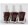 3PK ESSIE GEL COTURE NAIL POLISH #350 GALA VANTING