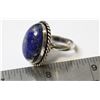 Image 1 : #85-NATURAL BLUE LAPIS LAZULI RING SIZE 6.5