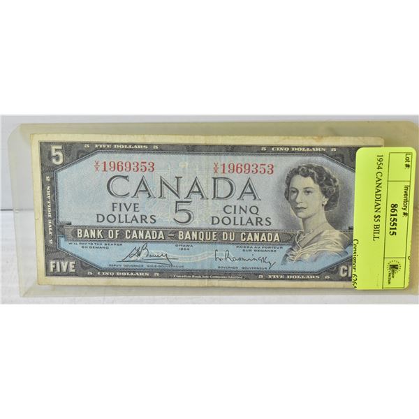 1954 CANADIAN $5 BILL