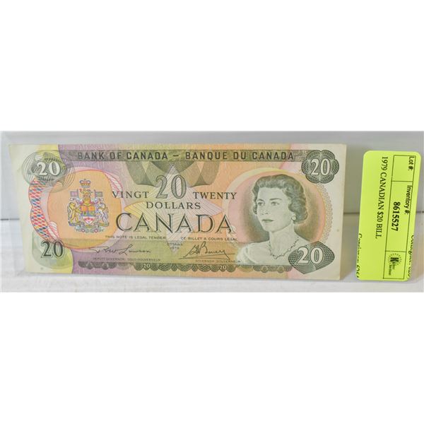 1979 CANADIAN $20 BILL