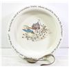 Image 1 : VINTAGE PETER RABBIT PORRIDGE BOWL AND SPOON