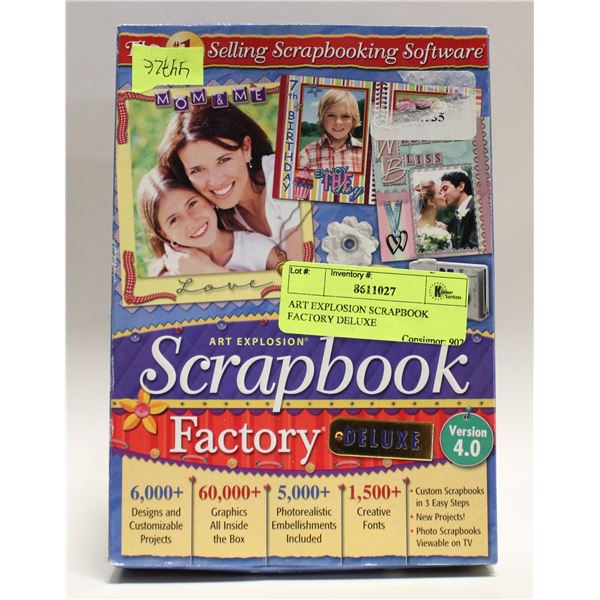 ART EXPLOSION SCRAPBOOK FACTORY DELUXE