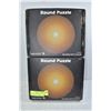 Image 1 : LOT OF TWO 1000 PC ROUND PUZZLES.
