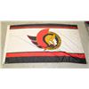 Image 1 : OTTAWA SENATORS FLAG - 5' X 3' - W/ 6' POLE