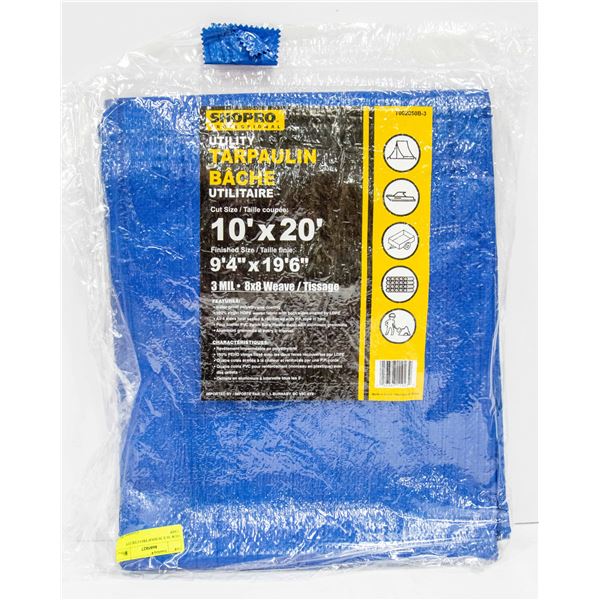 NEW 10 X 20 SHOP PRO UTILITY TARP