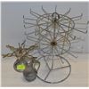 Image 1 : VINTAGE METAL STAMP HOLDER + DISPLAY HANGER PIECE