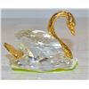 Image 1 : BOHEMIAN CRYSTAL SWAN MADE IN CZECHOSLOVAKIA