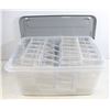 Image 1 : CONTAINER OF 24 PLASTIC CHIP TRAYS