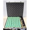 Image 1 : LARGE (DOUBLE) CASE OF CLAY TOURNAMENT STYLE POKER