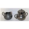 Image 1 : SMALL SET OF ANTIQUE PEWTER WARE