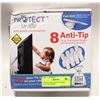 Image 1 : NEW IN BOX PROTECT UR KID ANTI-TIP STRAPS