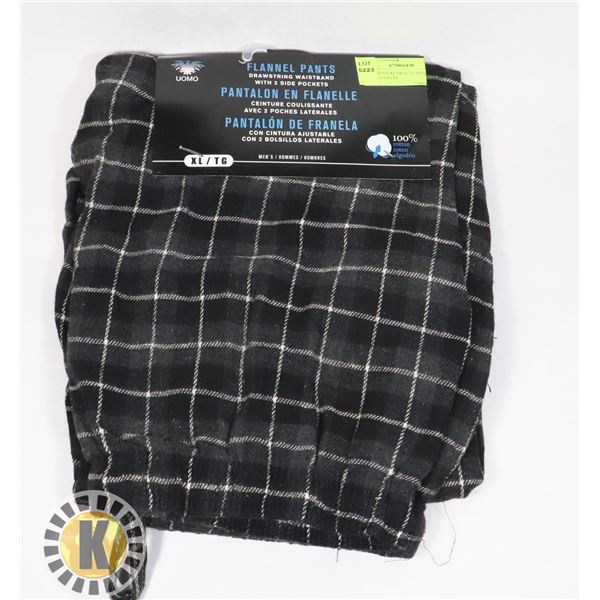 NEW MEN'S XLARGE FLANNEL PAJAMA PANTS