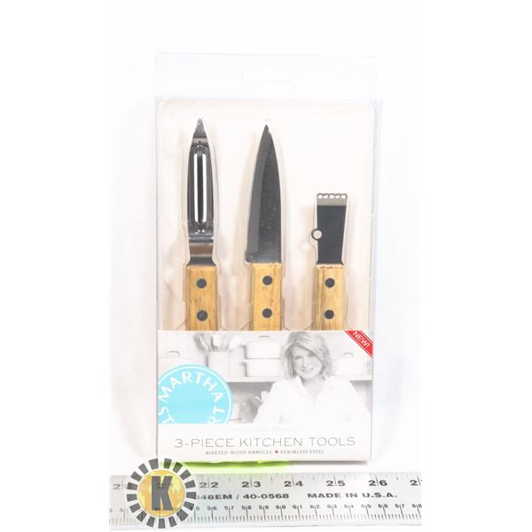 NEW 3PC MARTHA STEWART KITCHEN TOOL SET