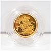 Image 2 : SOLID GOLD BRITISH 2000 1/4 QUARTER SOVEREIGN COIN