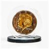 Image 2 : DONALD TRUMP RUTHENIUM GOLD CLAD US COIN