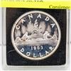 Image 1 : 1963 UNCIRCULATED CANADIAN DOLLAR 80% SILVER