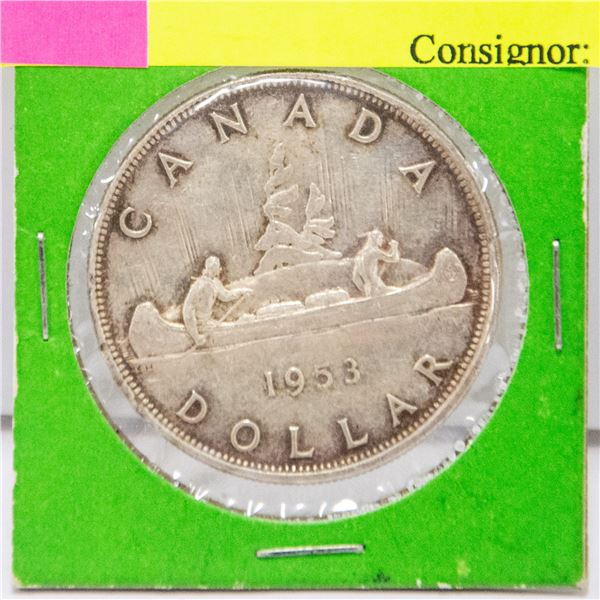 CANADIAN 1953 DOLLAR COIN