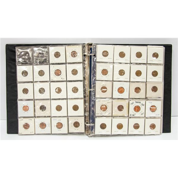 CANADIAN CENT TO 25 CENTS COIN ALBUM 1920-1981