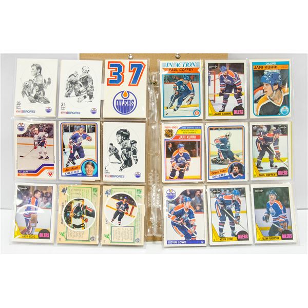 50 X OLD SCHOOL OILERS CARDS FROM THE 80'S