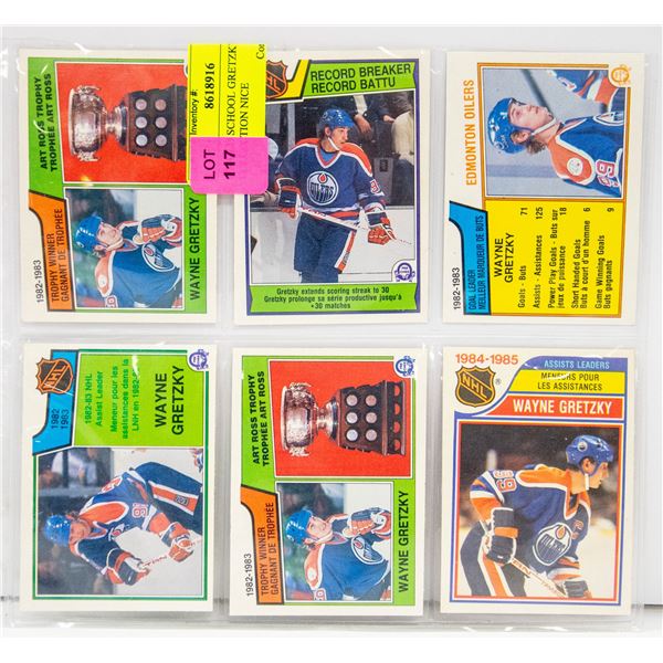 LOT OF 6 WAYNE GRETZKY CARDS