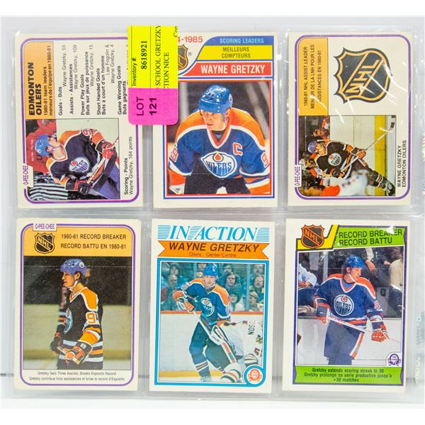 LOT OF 6 WAYNE GRETZKY CARDS