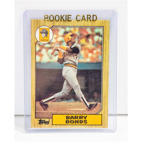 BARRY BONDS TOPPS ROOKIE