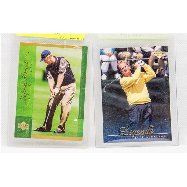 LOT OF 4 JACK NICKLAUS CARDS INCLUDES 3 UPPER-DECK