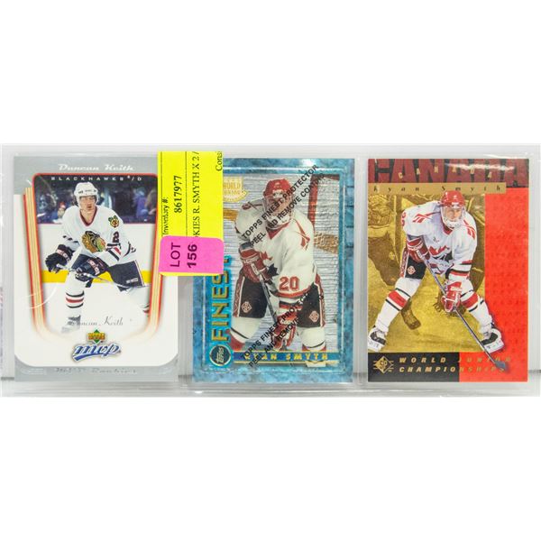 3 X ROOKIES R. SMYTH X 2 / KEITH CARDS