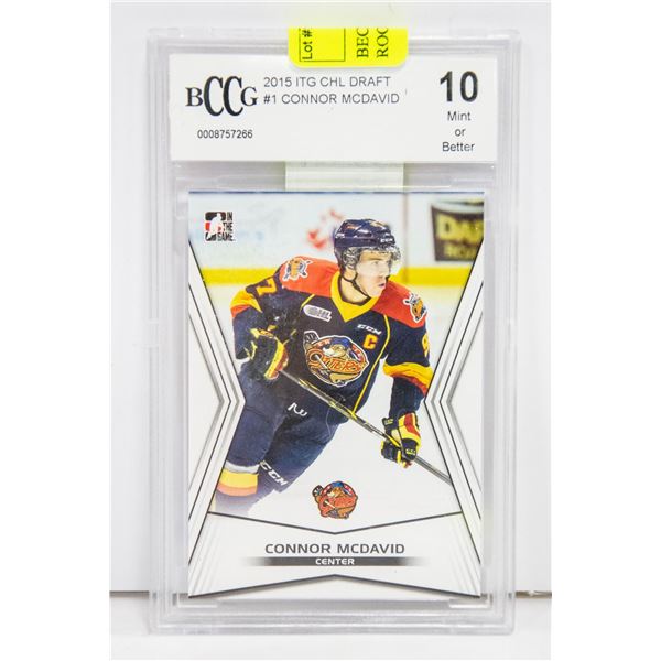 BECKETT 10 C.MCDAVID PRE- ROOKIE CARD BCCG 10 MINT