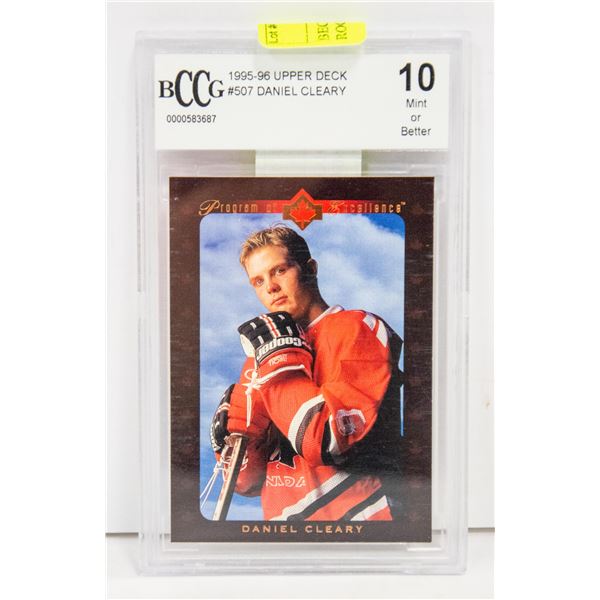 BECKETT 10 DANIEL CLEARY ROOKIE CARD BCCG 10 MINT