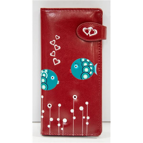 LARGE LADIES FISH DESIGN WALLET BY SHAGWEAR