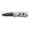 Image 1 : 8" TOTAL LENGTH FOLDING EAGLE THEMED POCKET KNIFE